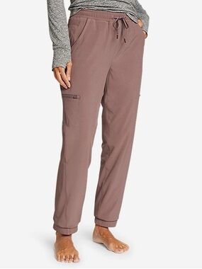 Eddie Bauer cargo pants fleece lined Flexion Polar pink mauve outdoors sz 16